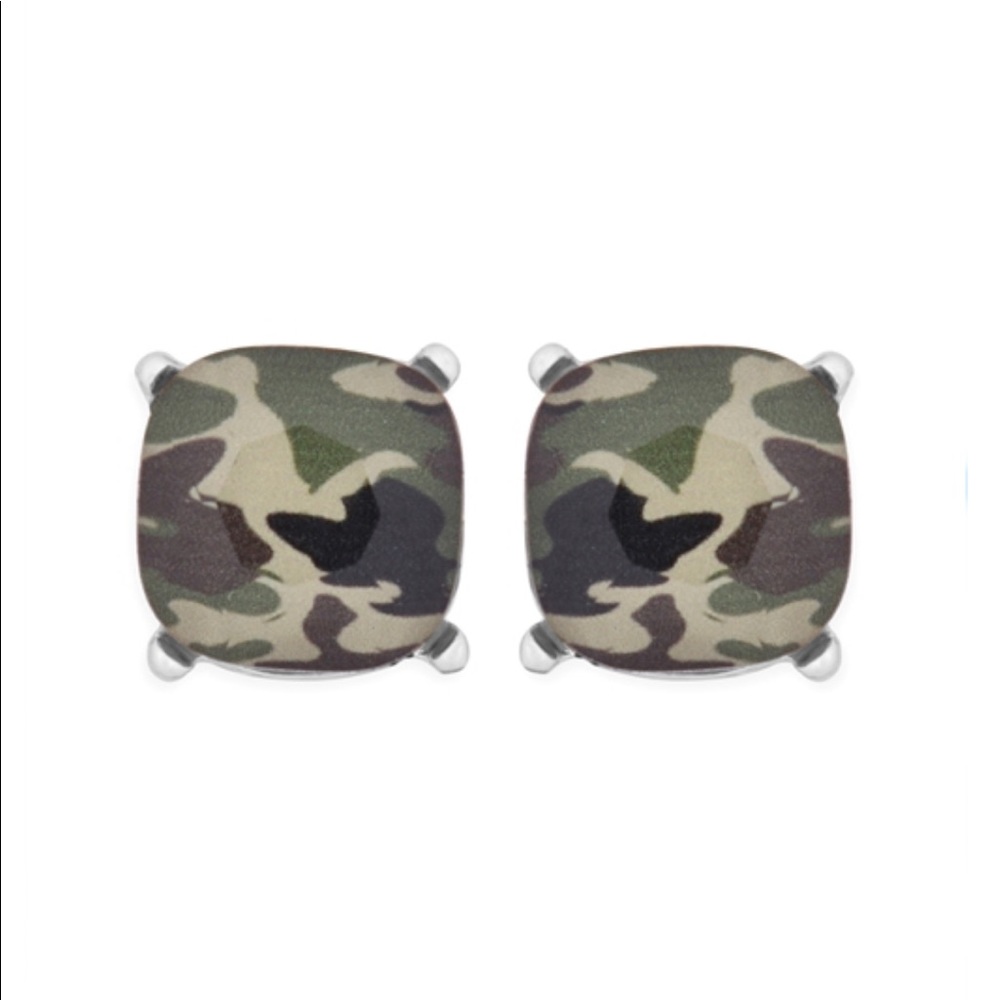 CAMO Glass Earrings